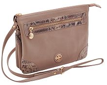 Сумка клатч Narvin 9945-N.Polo Sand/Snake